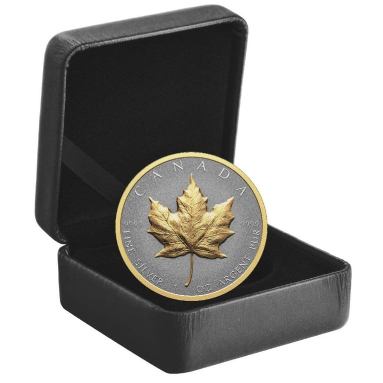 Silber Maple Leaf 1 oz RP - Ultra High Relief 2023 in the original coin case