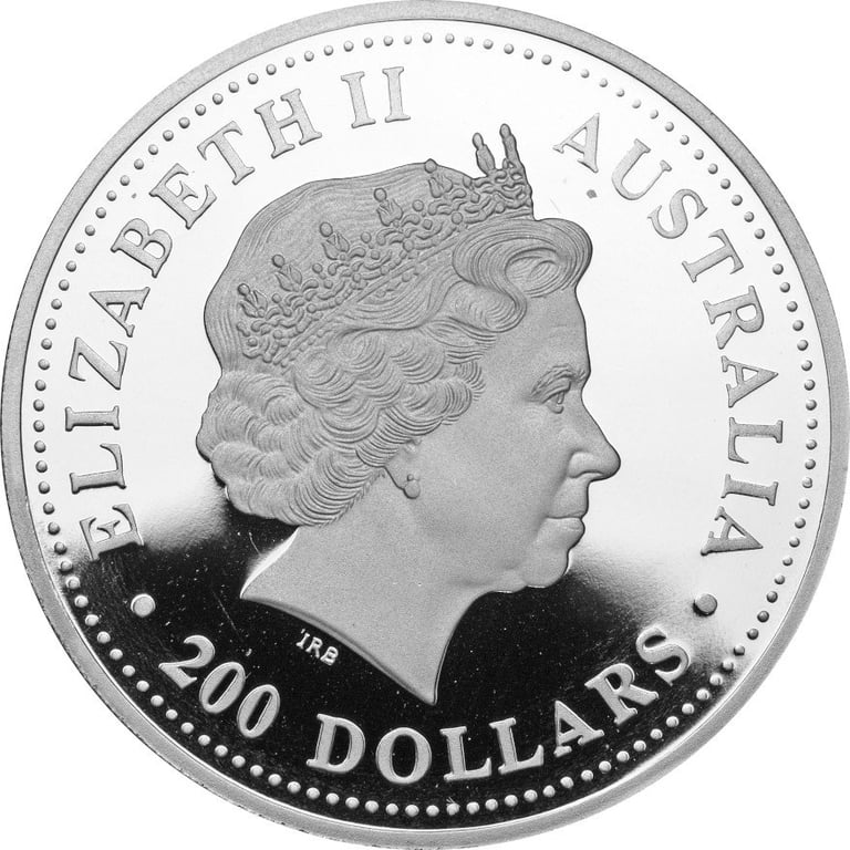 Back of the Koala Platinum 2 ounces
