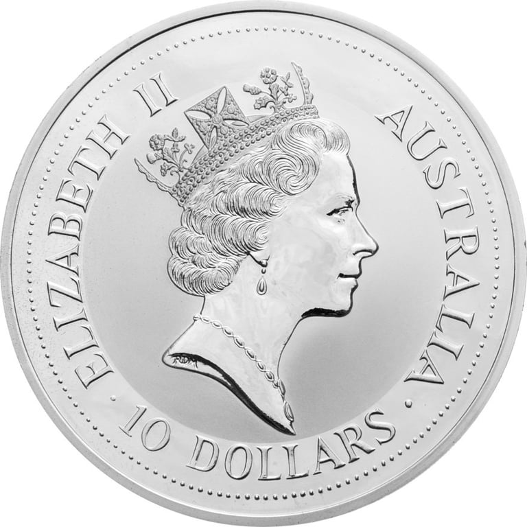Back of the Silver Kookaburra 10 oz