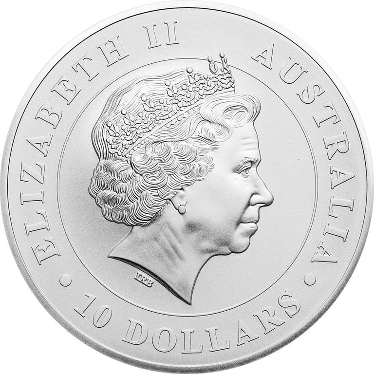 Back of the Silver Koala 10 oz - random years