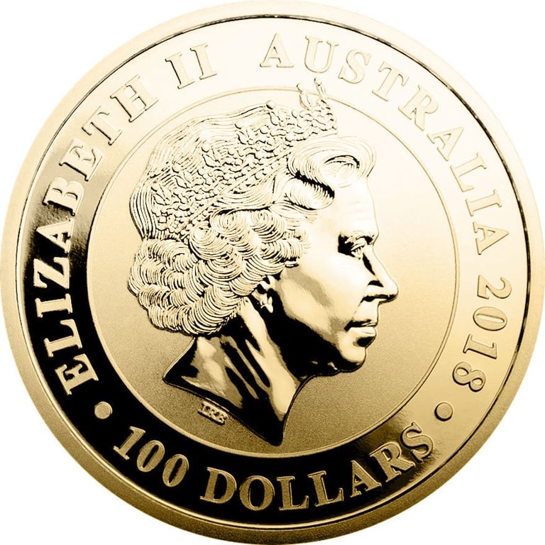 Back of the Gold Swan 1 oz - 2018