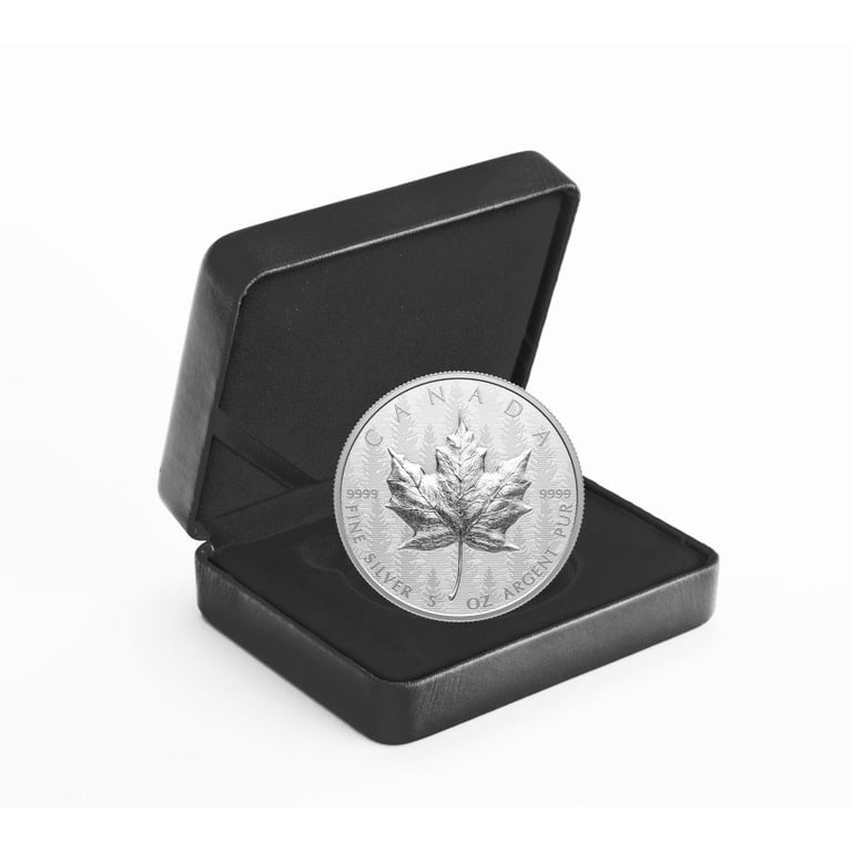 Silver Maple Leaf 5 oz RP - Ultra High Relief 2024 in the original coin case