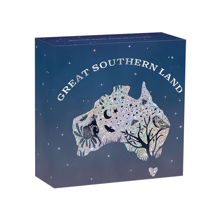 Box of Silver Great Southern Land 1 oz PF - Nocturnal Opal