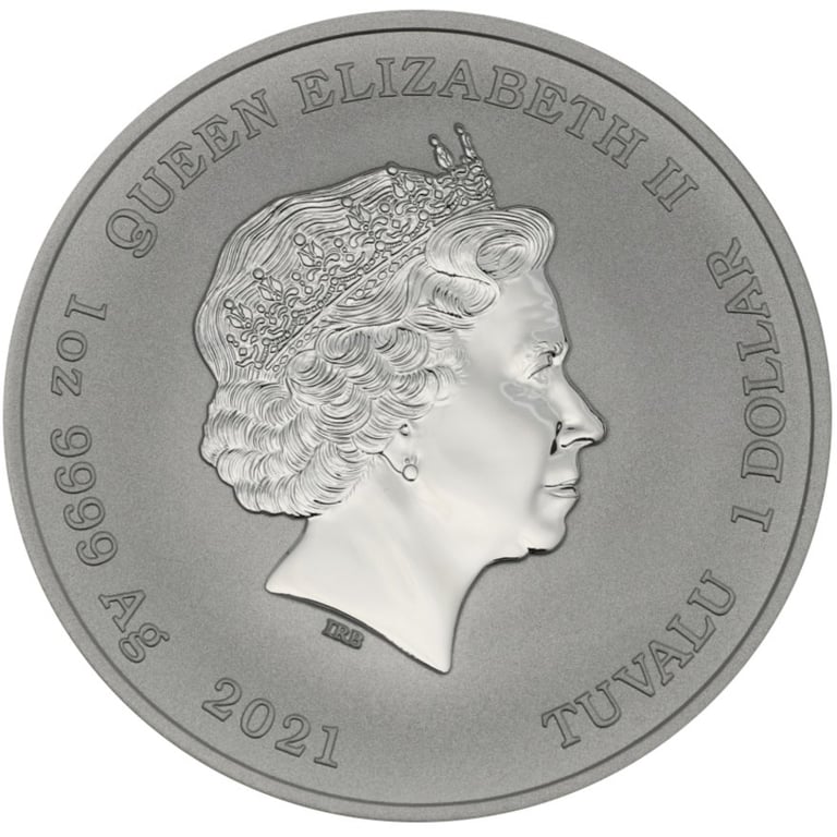 Back of the Silver Kissing Ottifants 1 oz - Perth Mint 2020
