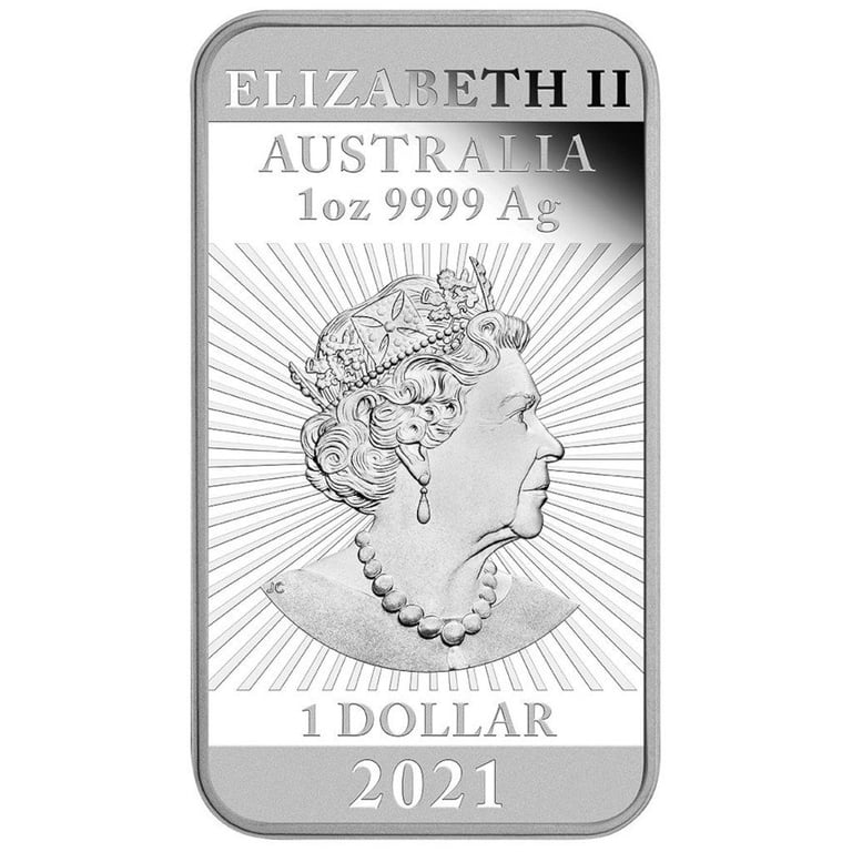 Back of the Silver Dragon Rectangle 1 oz PF - 2021