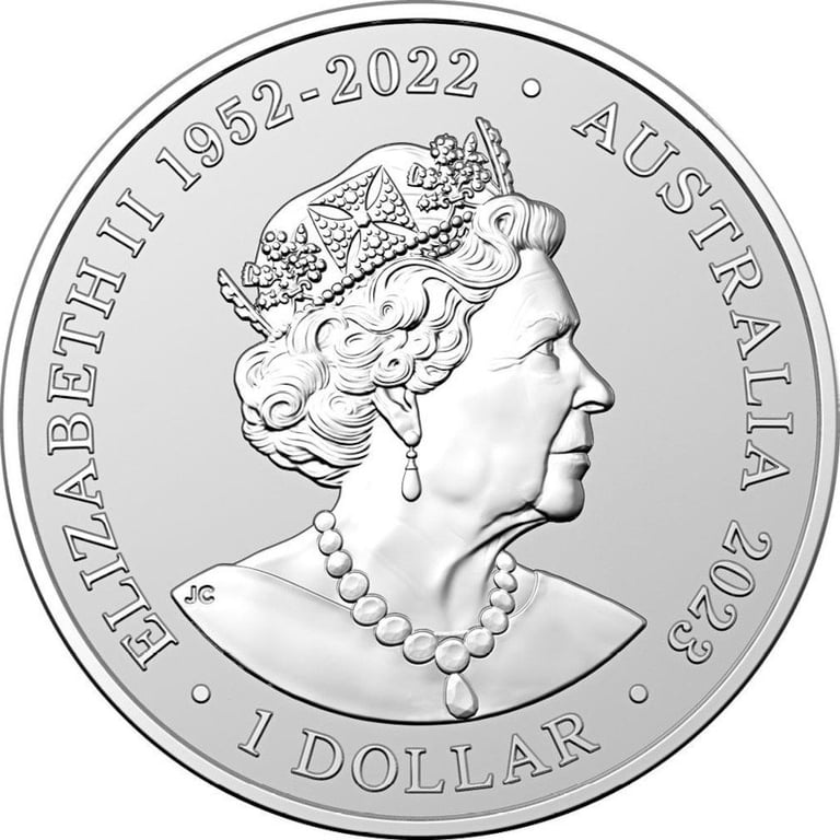 Back of the Silver White Rhinoceros - Australia Zoo - 1 oz - RAM 2023