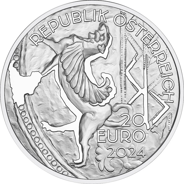 Back of the Silver trade 20 EUR PF AUT - 2024