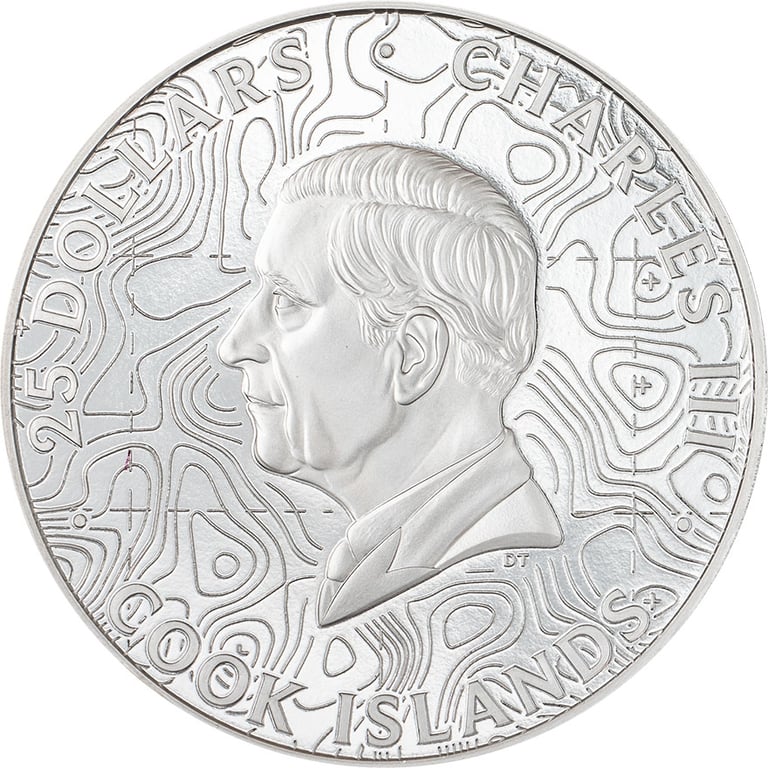 Back of Silver Topography Bryce Canyon 5 oz PF - Ultra High Relief 2026