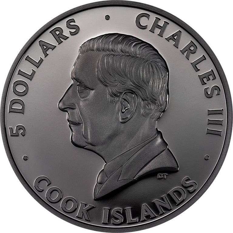 Back of the Silver Butterfly 1 oz PF - Obsidian Black 2025