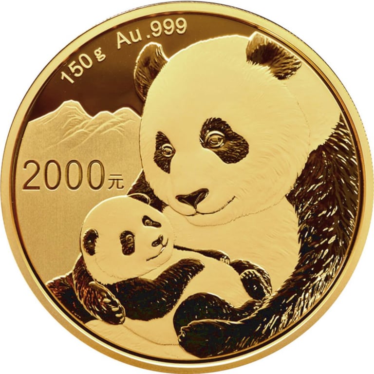 Front of the Gold China Panda 150 g PF - 2019