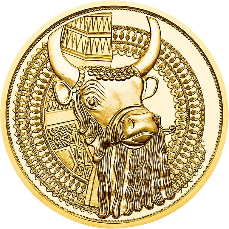 Back of the Gold Magic of Gold 1/2 oz PF - The Gold of Mesopotamia