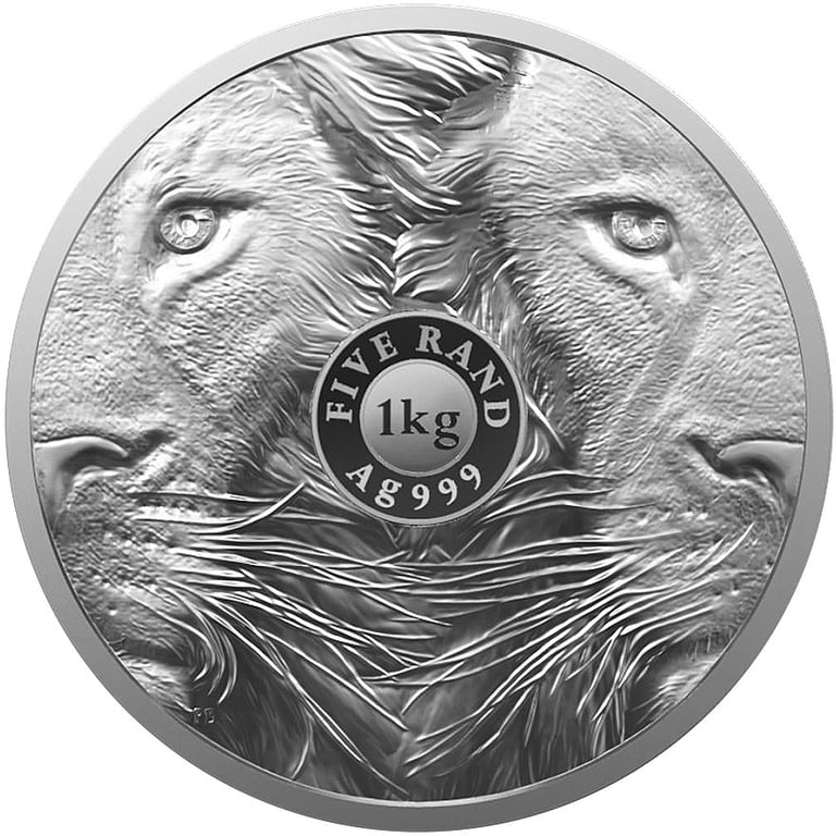 Back of the Silver Lion 1000 g - Big Five Series II - 2022