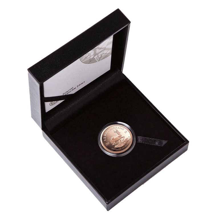 Gold Krugerrand 1/2 oz PF - 2019 in the original coin case