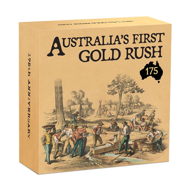 Box of Gold Australia's First Gold Rush 1/4 oz Proof - 175th Anniversary - 2026