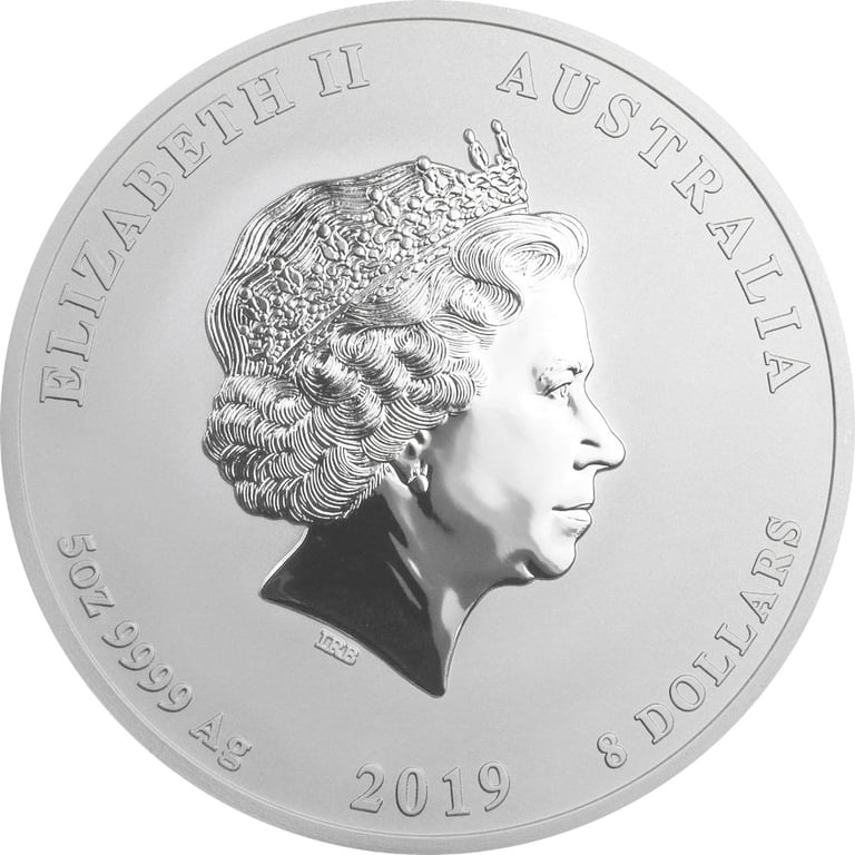 Back of the Silver Lunar I-II 5 oz
