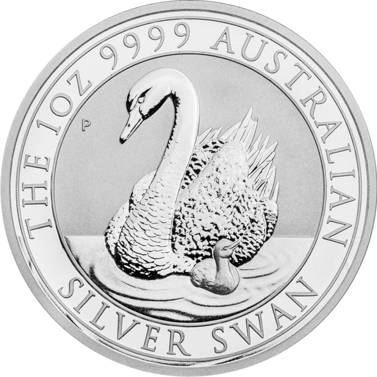 Front of the Silver Swan 1 oz - 2018