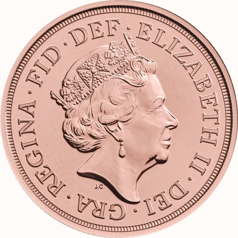 Back of the Gold Double Sovereign