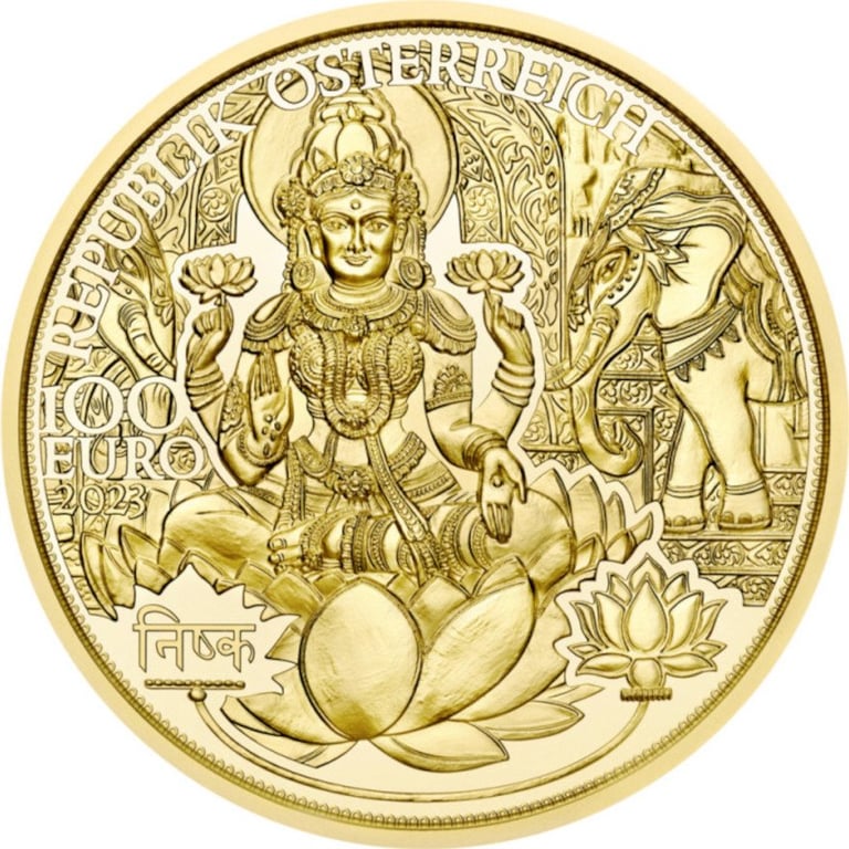 Front of the Gold Magic of Gold 1/2 oz PF - The Golden India
