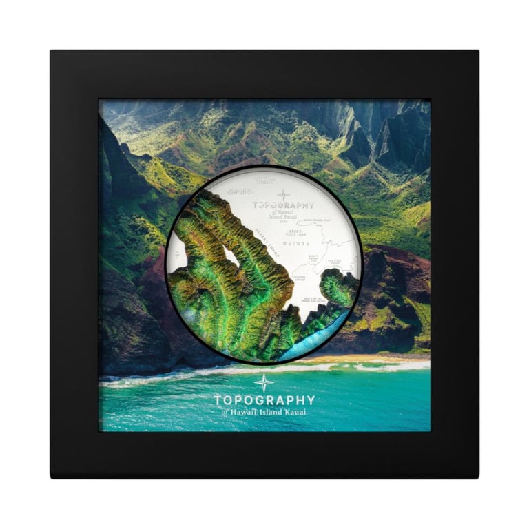 Silver Topography Hawaii 5 oz PF - Ultra High Relief 2024 in the original coin case