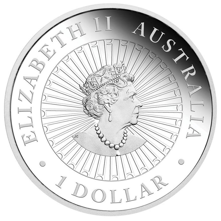 Back of the Silber Perlmutt - Great Southern Land - 1 oz PF