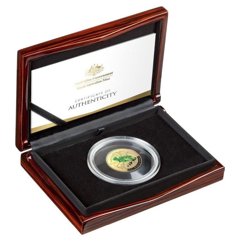 Gold Daintree Rainforest 1 oz PF - domed mintage 2022 in the original coin case