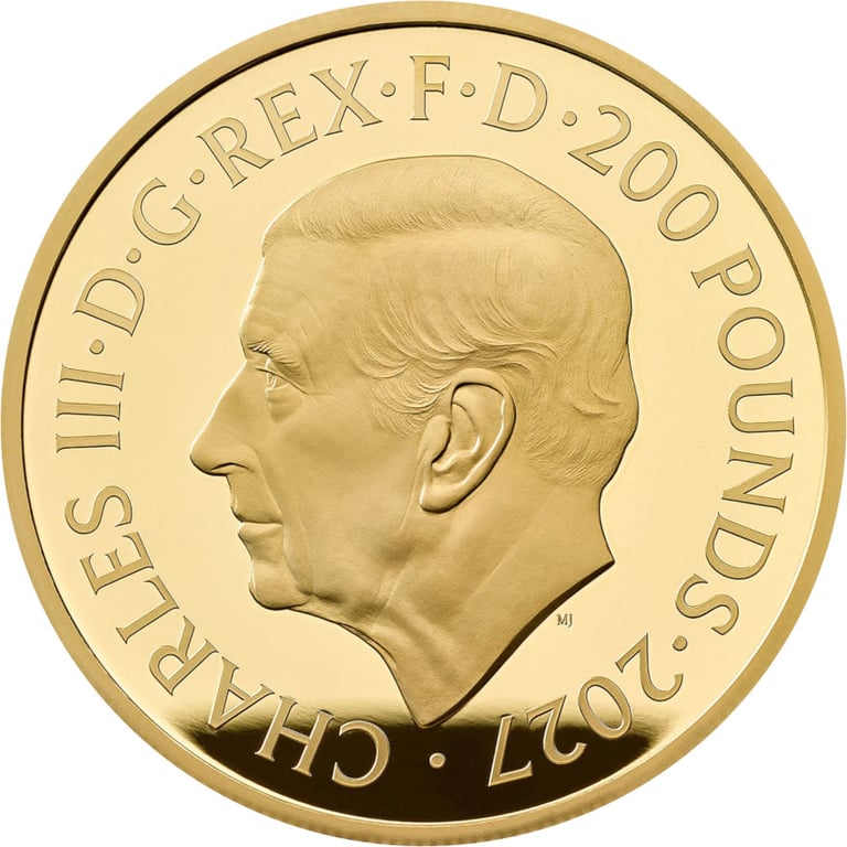 Back of Gold Royal Tudor Beasts 2 oz PF - Completer Coin