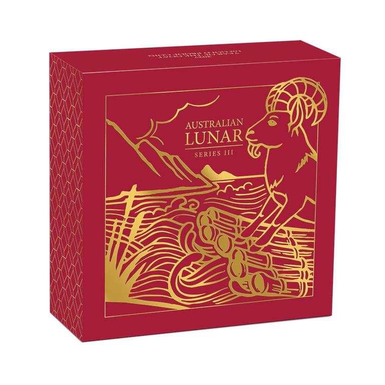 Box of Gold Lunar III Goat 1 oz PF - 2027