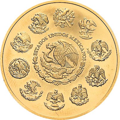 Back of the Gold Mexico Libertad 1/2 oz - 2023