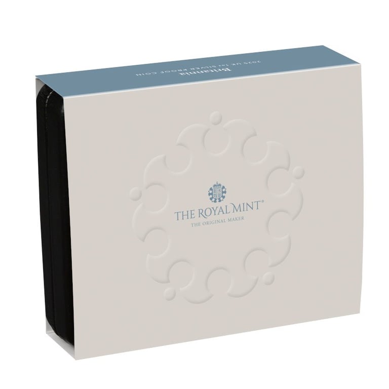 Original coin case of the Silver Britannia 1 oz PF - 2025