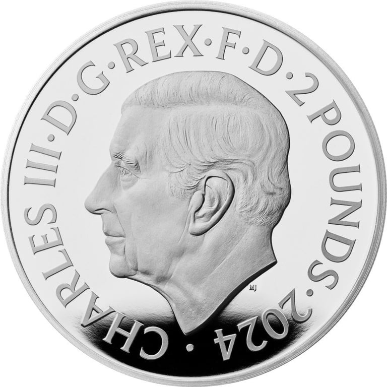 Back of the Silver Britannia 1 oz PF - 2024