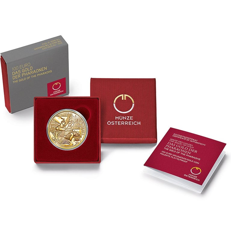 Gold Magic of Gold 1/2 oz PF - The Gold of the Pharaohs in the original coin case