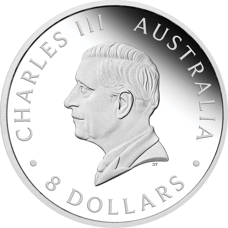 Back of Silver Kookaburra 5 oz - Incused 2026