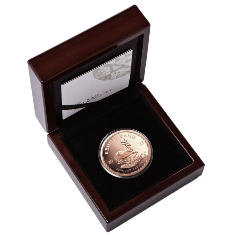 Gold Krugerrand 2 oz PF - 2023 in the original coin case