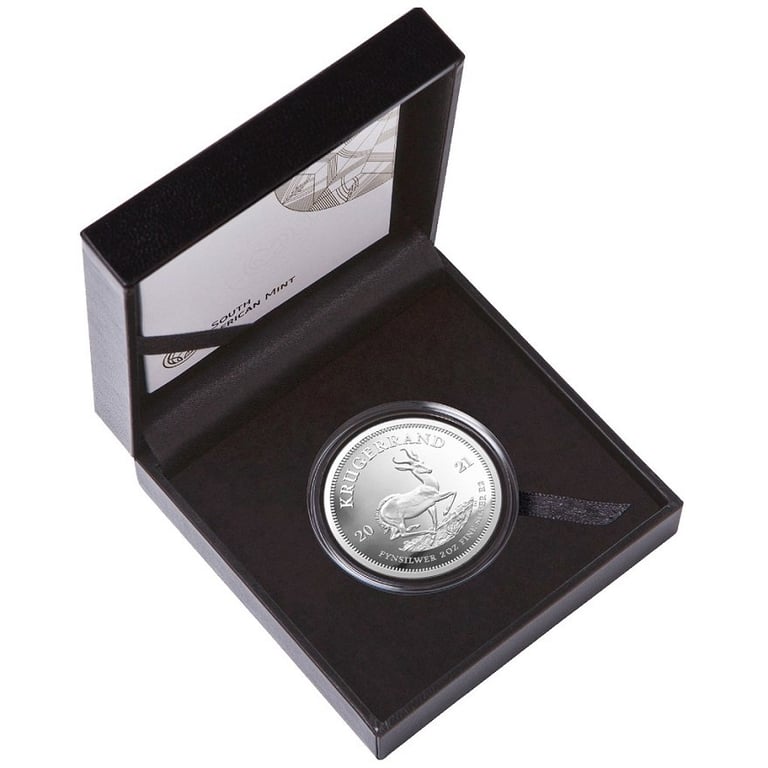 Silver Krugerrand 2 oz PF - 2021 in the original coin case