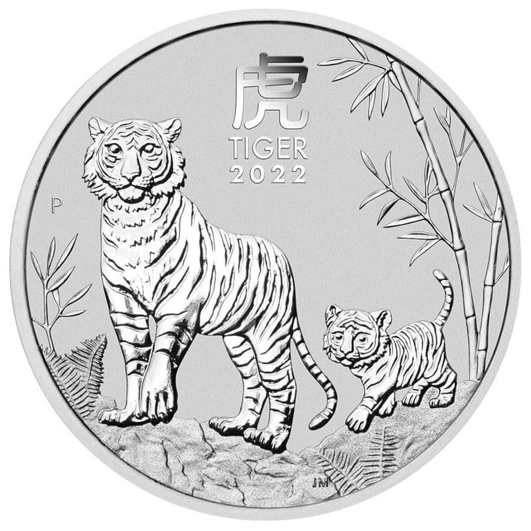 Front of the Silver Lunar III 1 kg - Tiger 2022