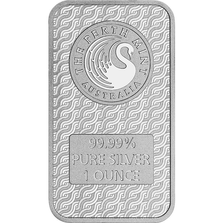 Back of the Lunar Dragon 1 oz Silver Bar - Perth Mint