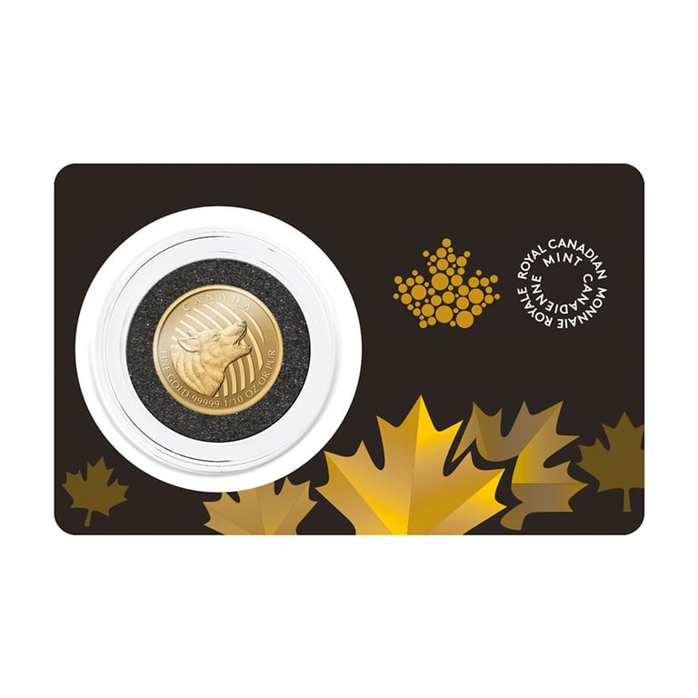 Gold Wolf 1/10 – Call of the Wild Serie 2015 in the original coin case
