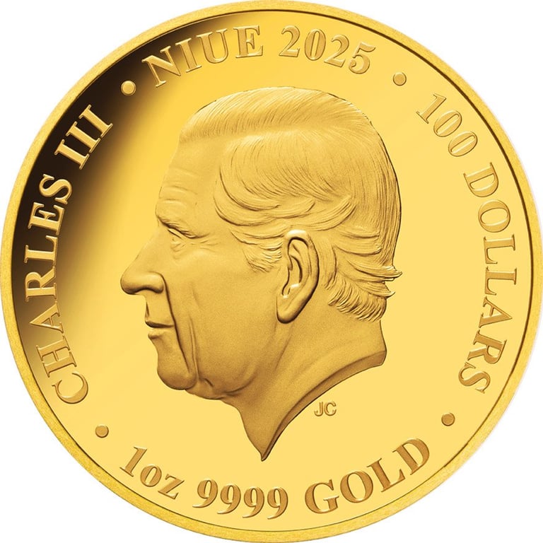 Back of the Gold Cranes 1 oz PF - 2025