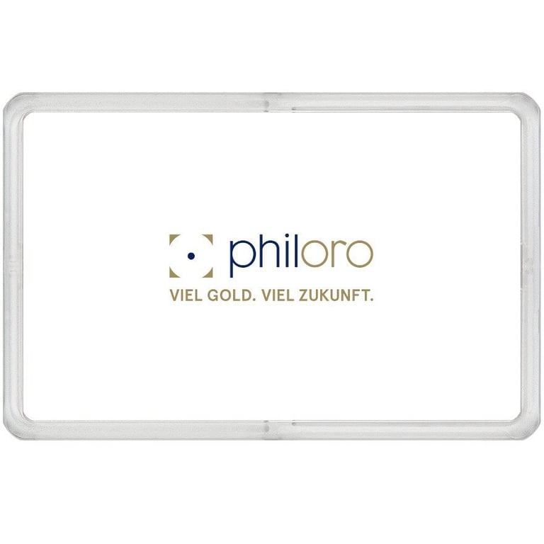 Back of the Gold bar 0.5 g - philoro gift card ""Festive Glow""