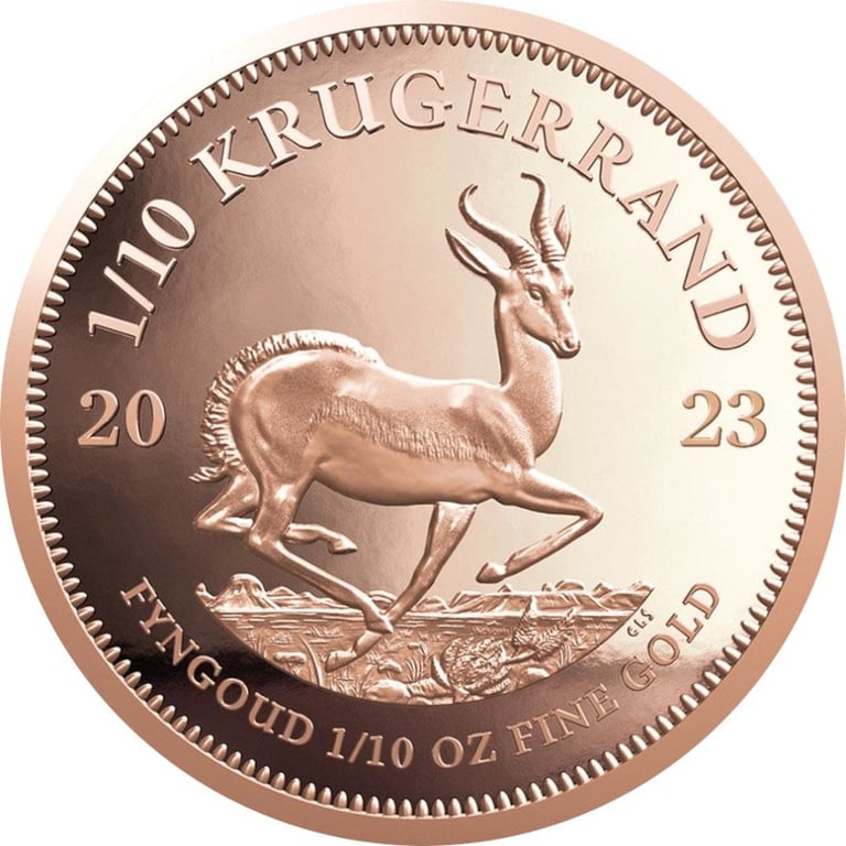 Front of the Gold Krugerrand PF 2023