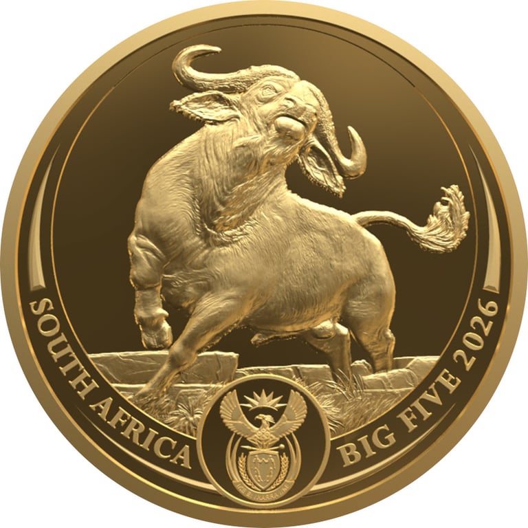 Front of Gold Buffalo 1 oz Proof – Big Five Series III – 2026