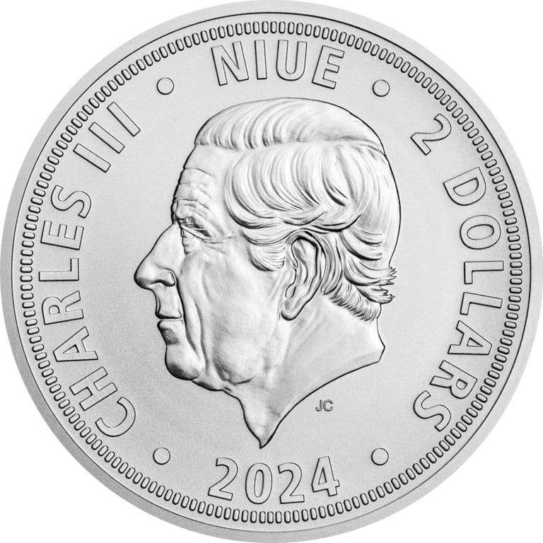 Back of the Silver Coin Set - 2 x 1 oz Czech Lion & Eagle - 2024