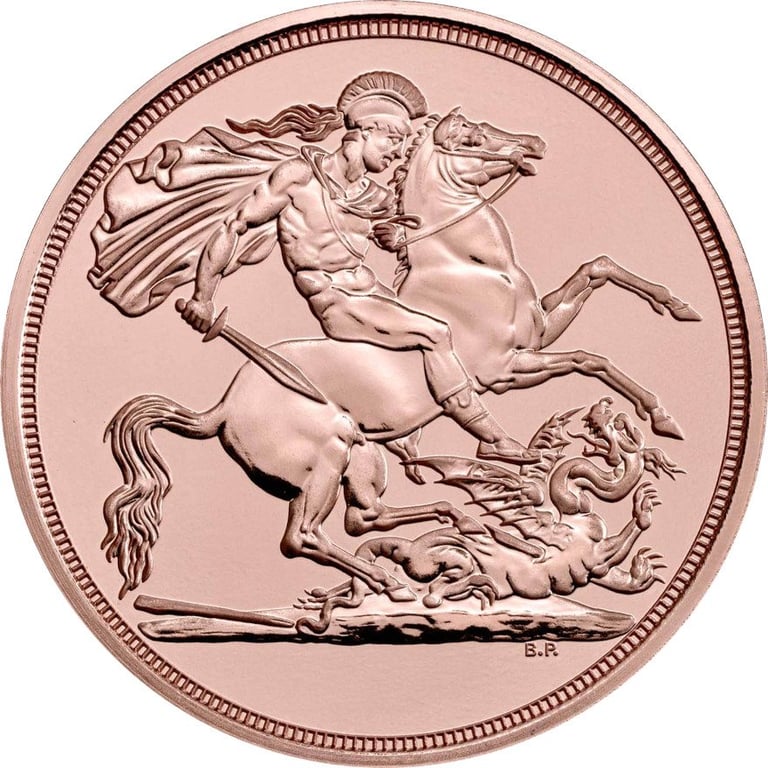 Front of the Gold Double Sovereign