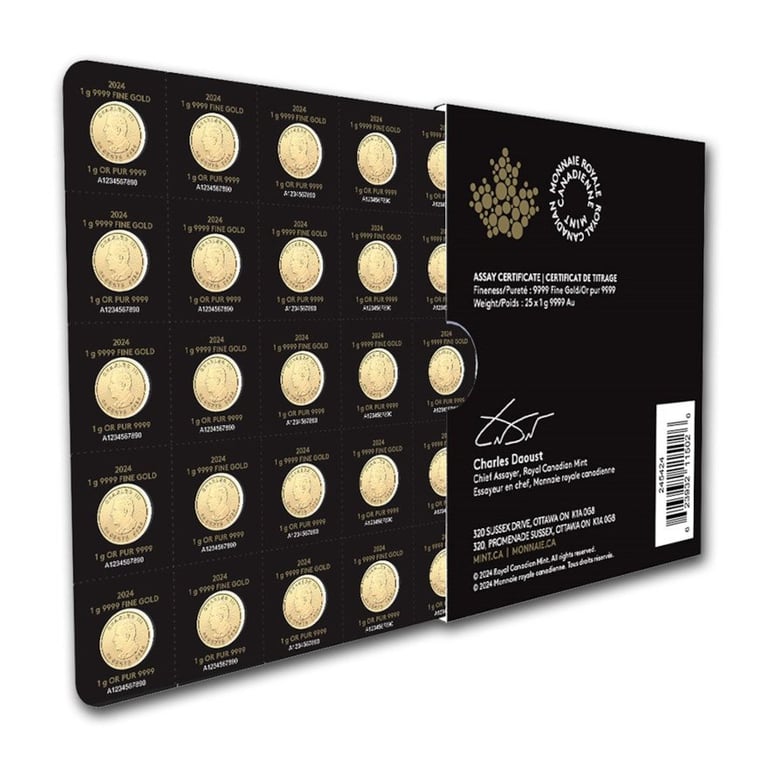 Gold Maple Leaf 25 x 1 g - 2024