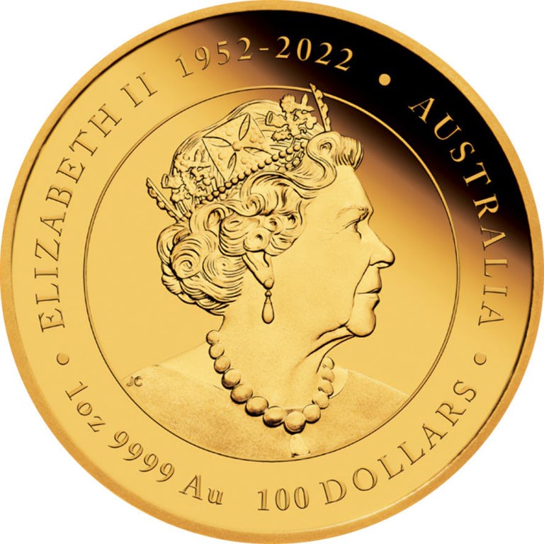 Back of the Gold Lunar III Dragon 1 oz Proof - colored 2024
