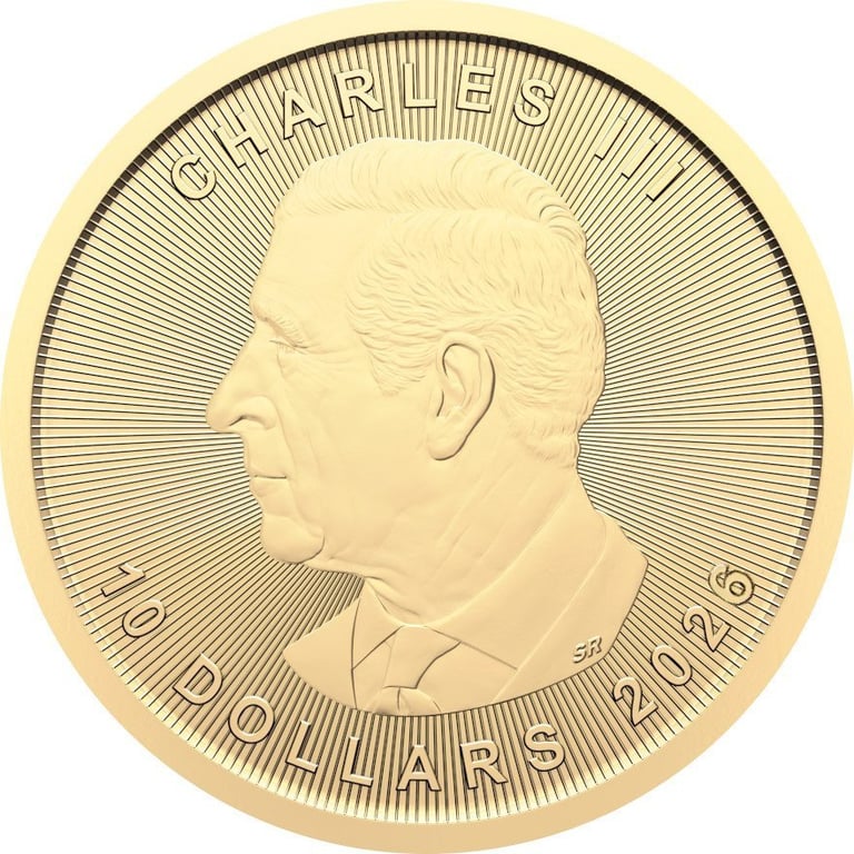 Back of Gold Maple Leaf 1/4 oz - 2026