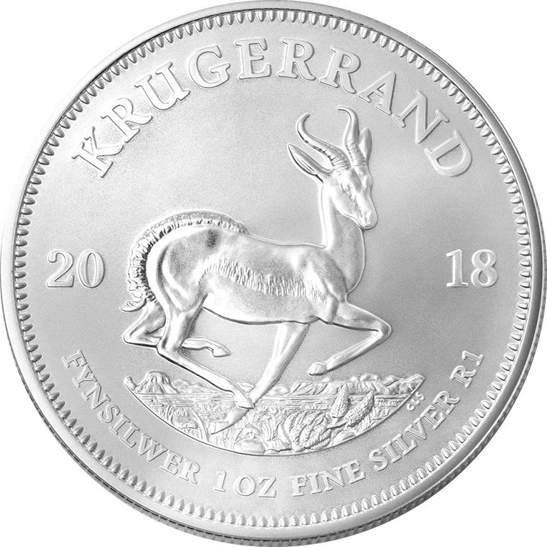 Back of the Silver Krugerrand 1 oz