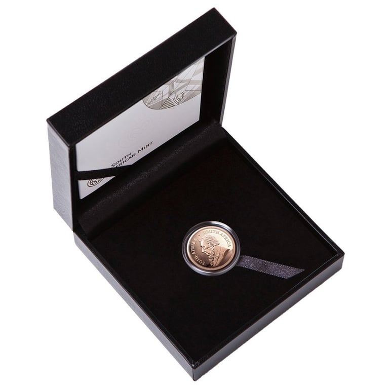 Gold Krugerrand 1/4 oz PF - 2021 in the original coin case