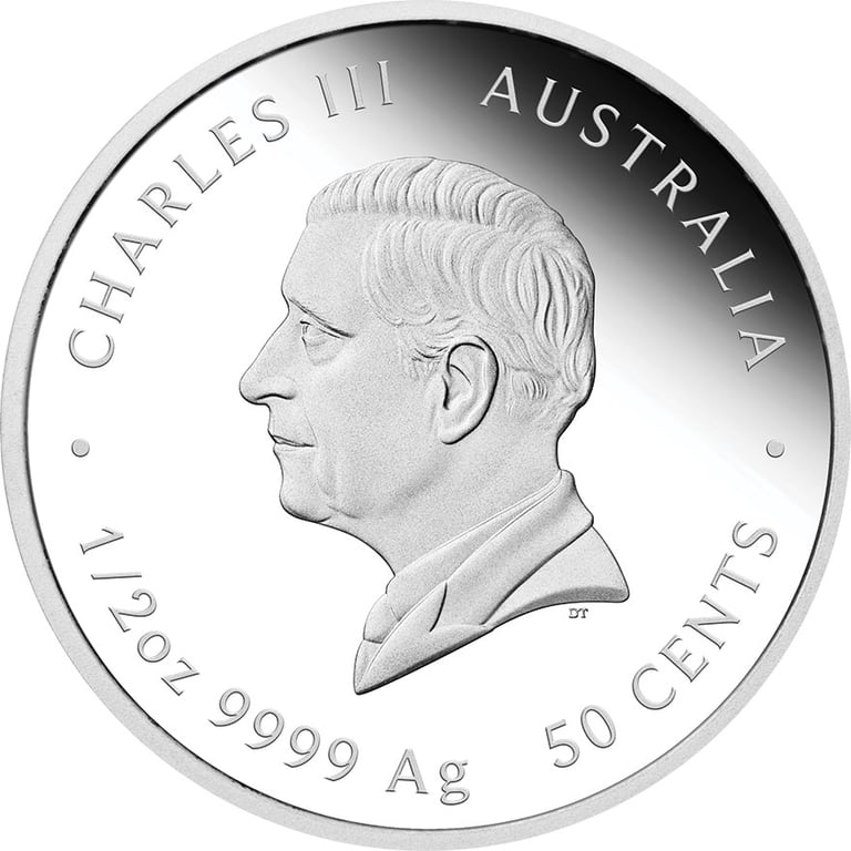 Back of Silver Lunar III - Goat 2027 - 1/2 oz