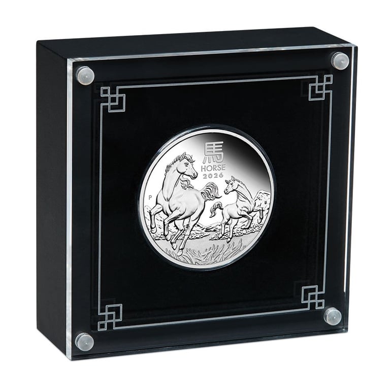Case of the Silver Lunar III Horse 1 oz PF - 2026